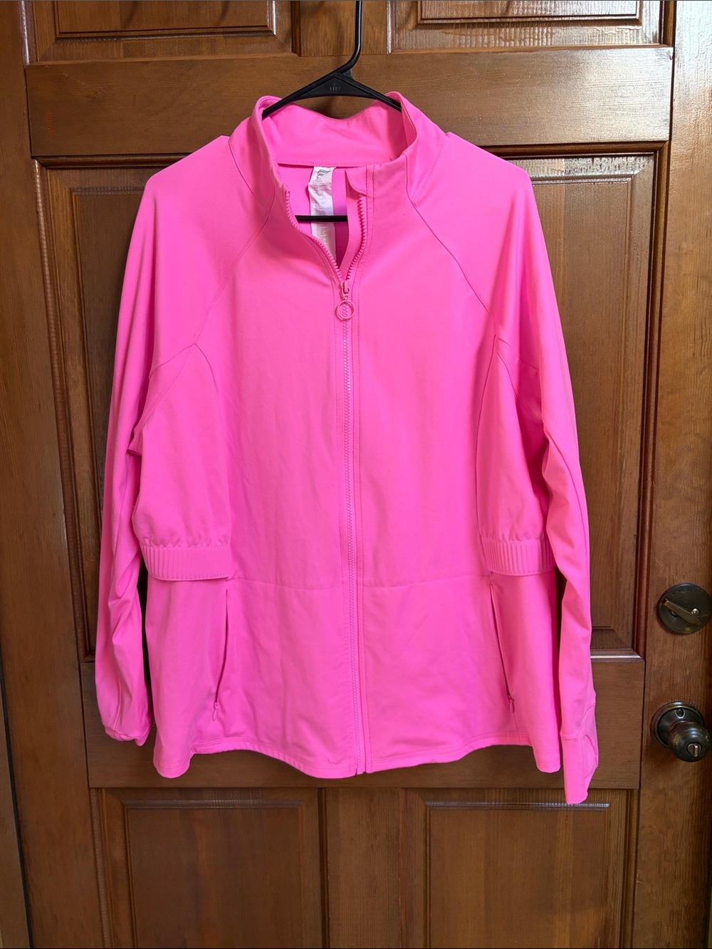 Fabletics Women’s Pink Full-Zip Lightweight Jacket Size 1X